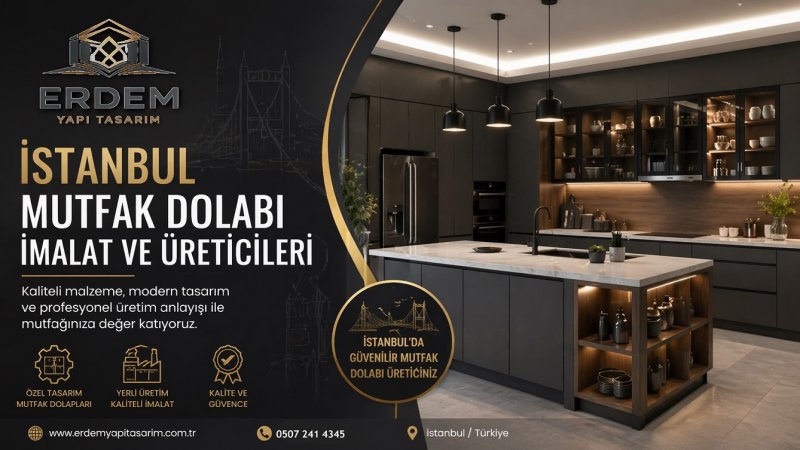 �stanbul Mutfak Dolab� Erdem Yap� Tasar�m