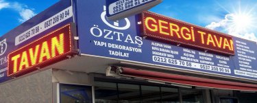 Gergi Tavan �zta� Yap� Dekorasyon
